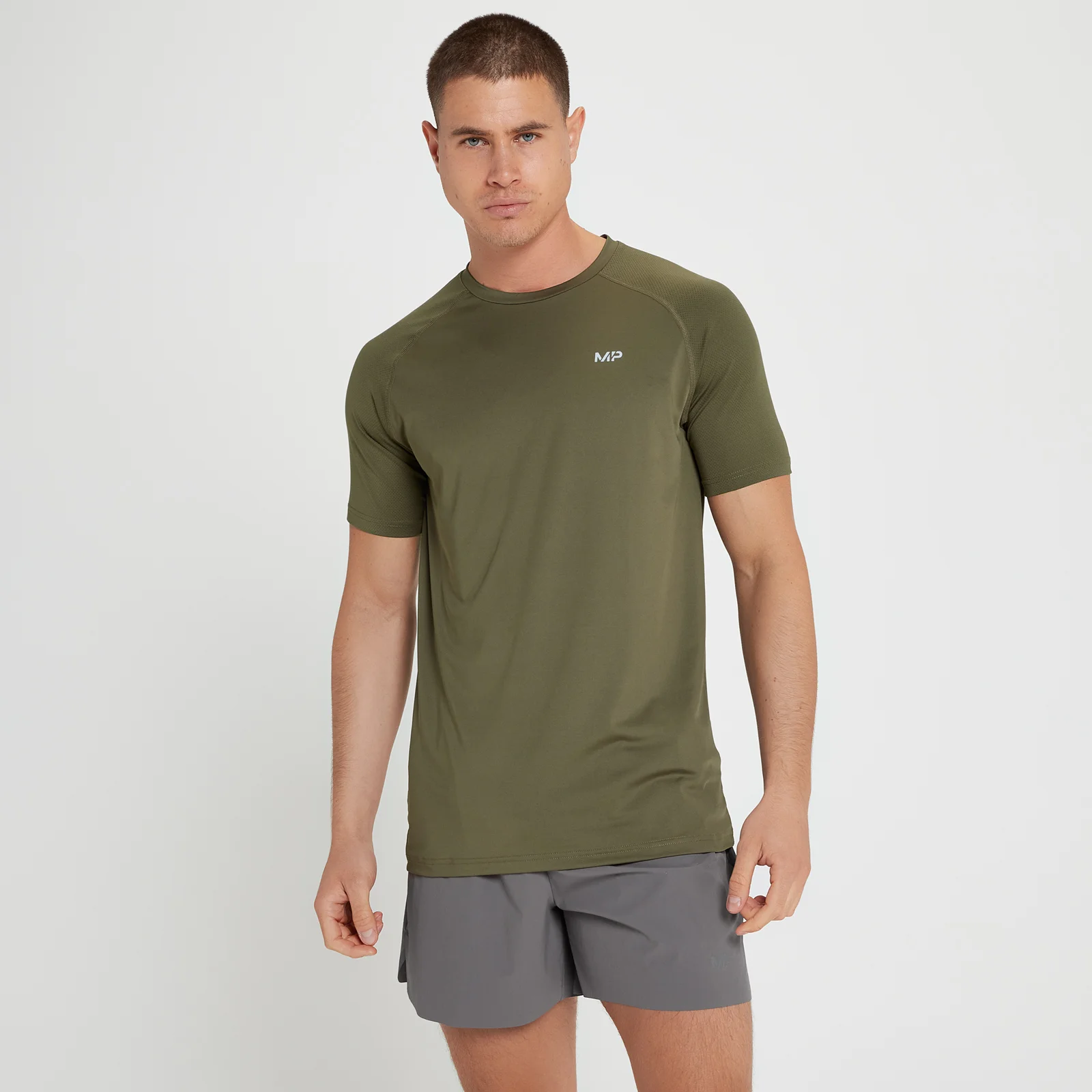 MP Velocity Short Sleeve T-Shirt til mænd – Army Green - XXS Billede 1