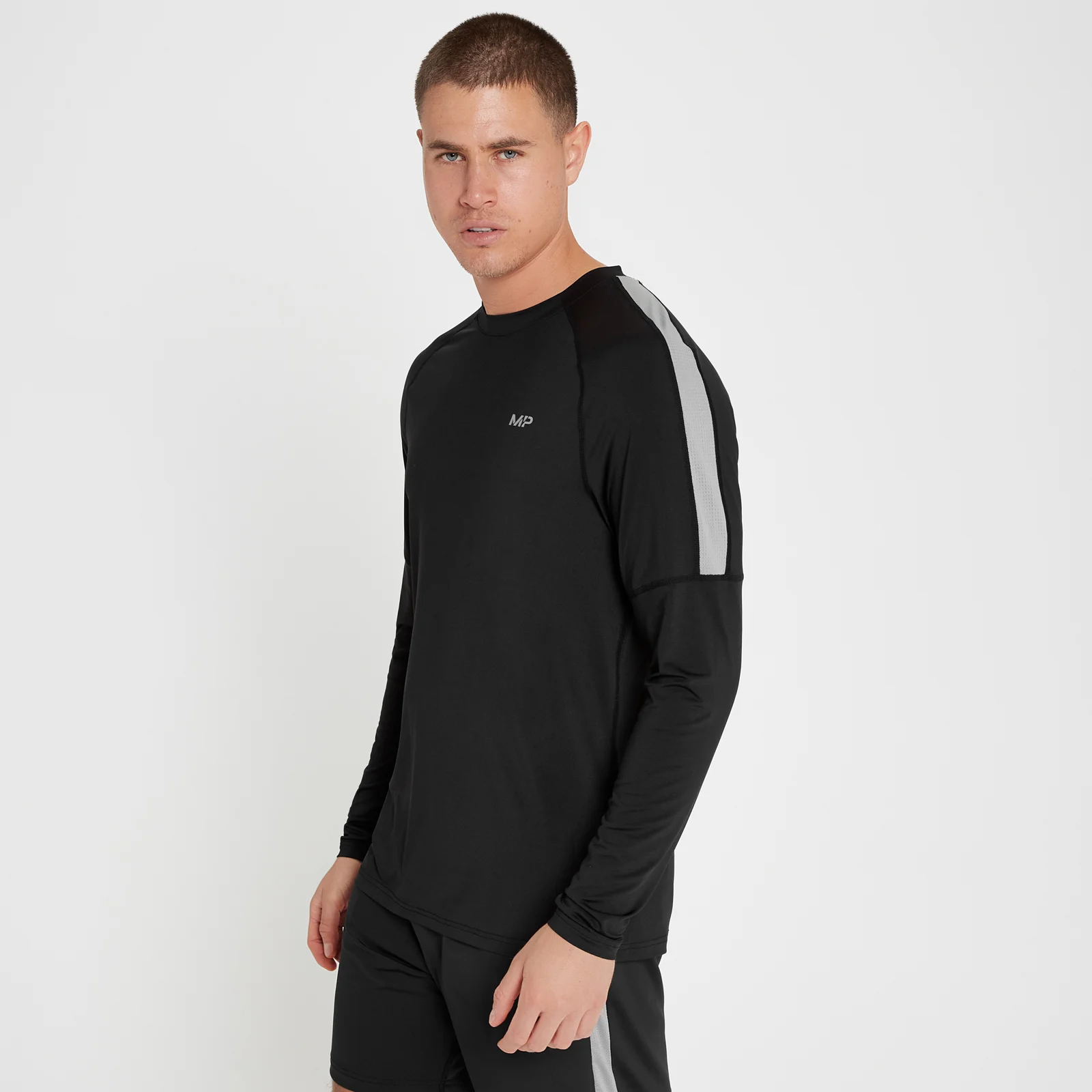 MP Tempo Long Sleeve Top til mænd - Sort - XXS Billede 1