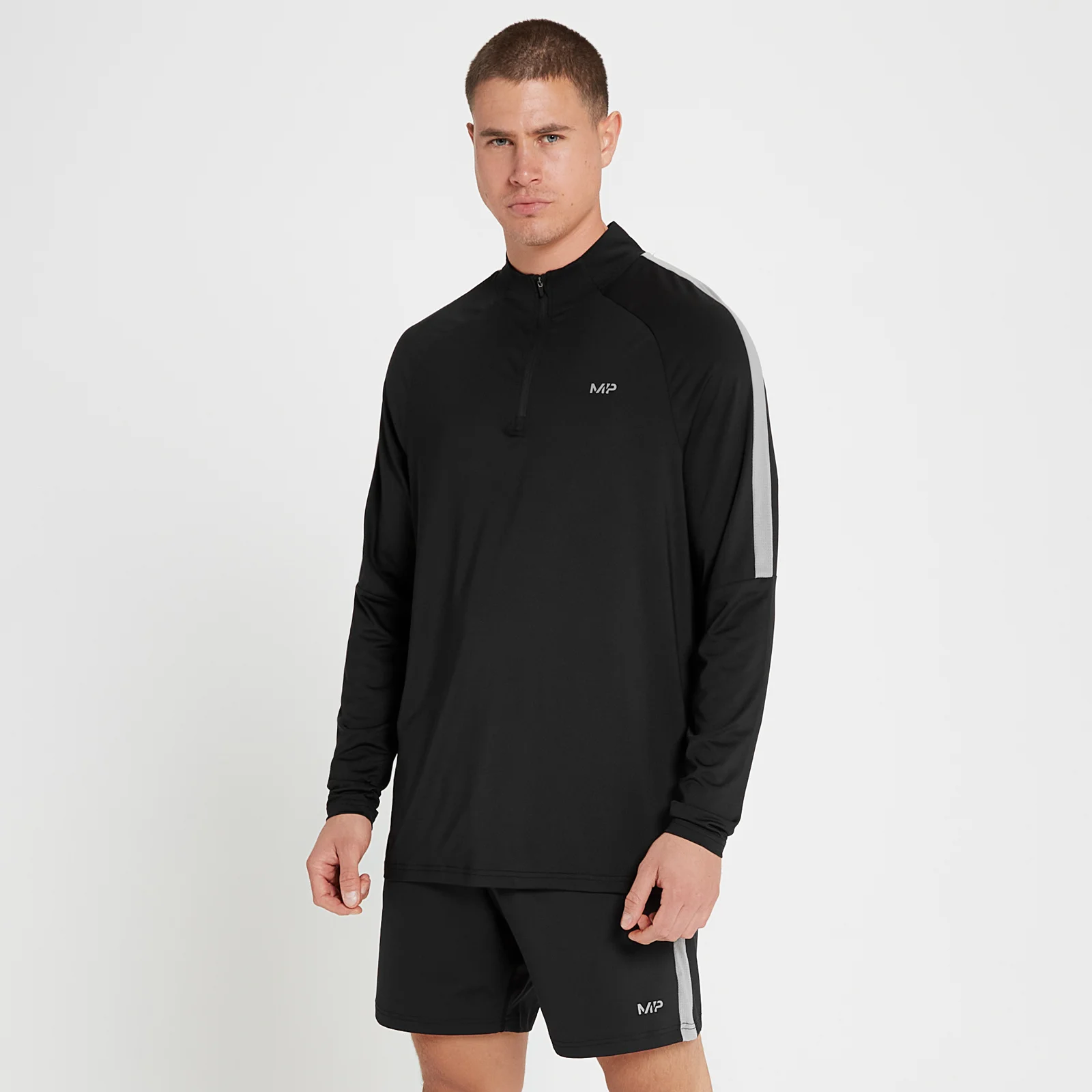 MP Tempo 1/4 Zip til mænd – Sort - XXS Billede 1