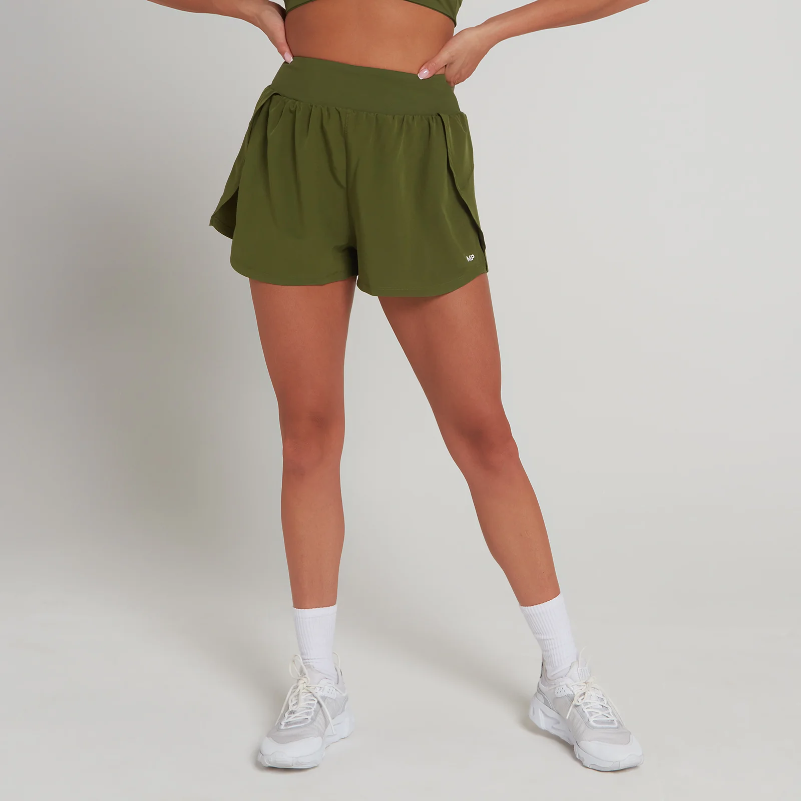 MP Adapt Double Layer Shorts til kvinder – Leaf Green - XXS Billede 1