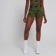 MP Shape Seamless Ultra Booty Shorts til kvinder – Leaf Green Tie Dye