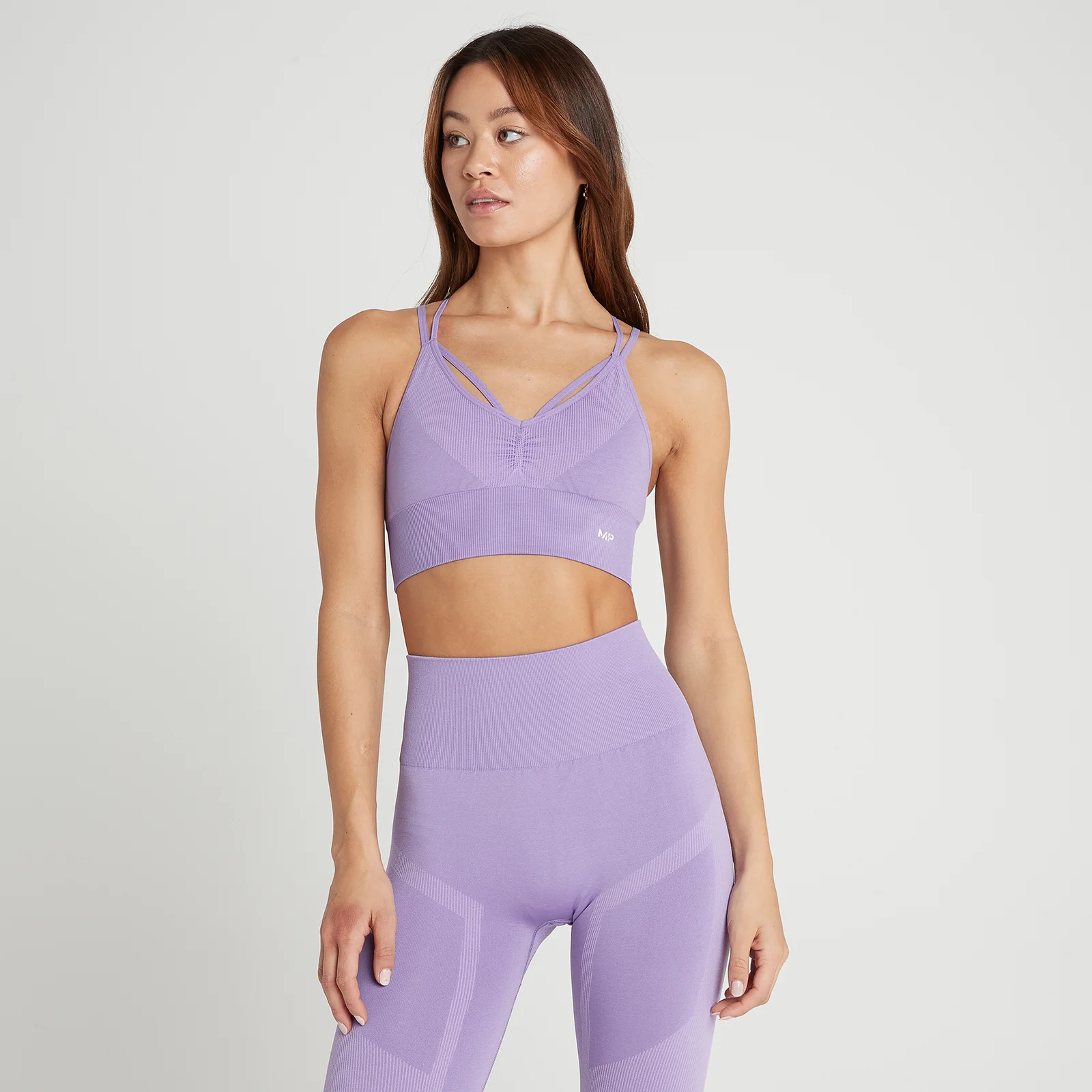 MP Impact Scrunch Seamless Sports Bra til kvinder – Lavender - XXS Billede 1
