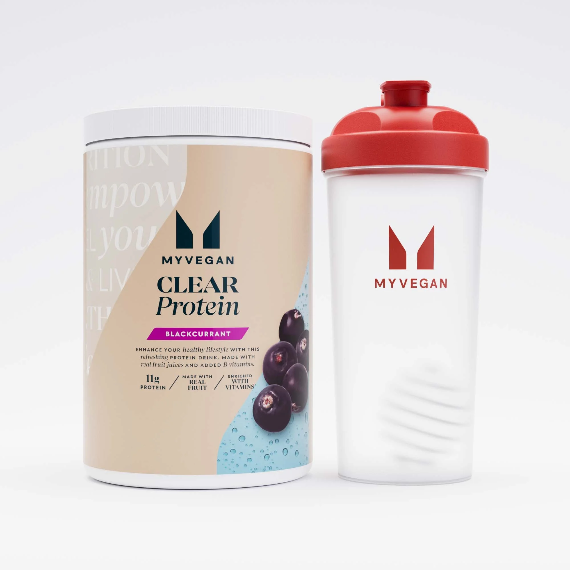 Clear Vegan Protein Startpakke - Solbær Billede 1