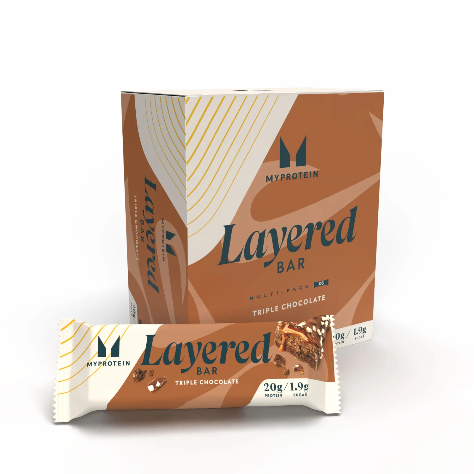 6 Layer Protein Bar - 6 x 60g - Triple Chocolate Fudge Billede 1