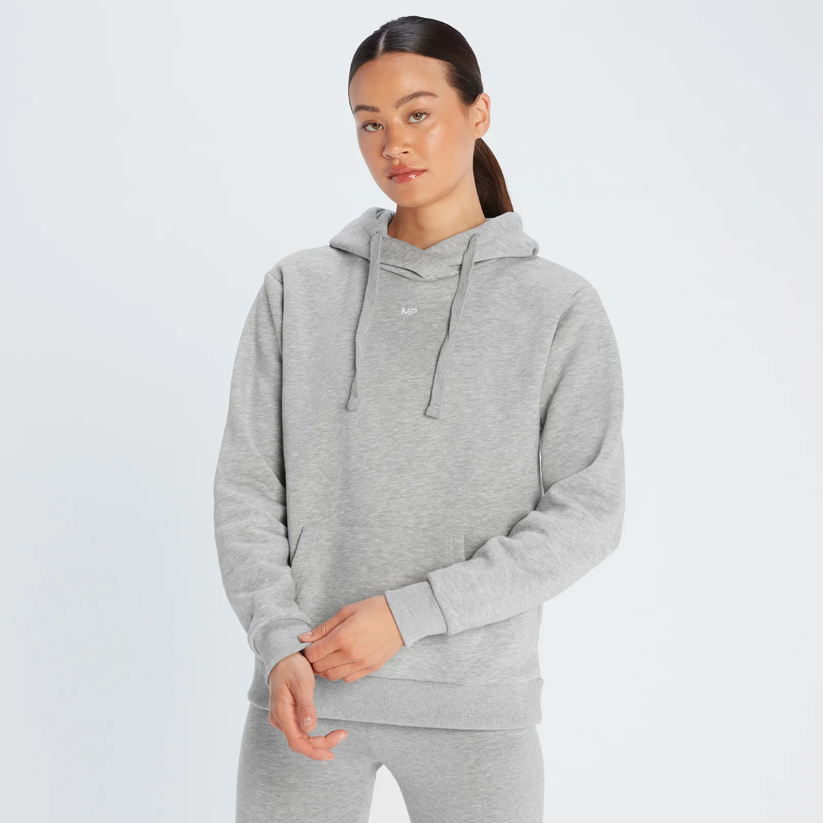 MP Essentials Hoodie with Kangaroo Pocket til kvinder – Grey Marl - XXS Billede 1