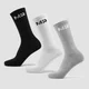 MP Essentials Crew Socks til kvinder (3-pak) – Sort/hvid/grå