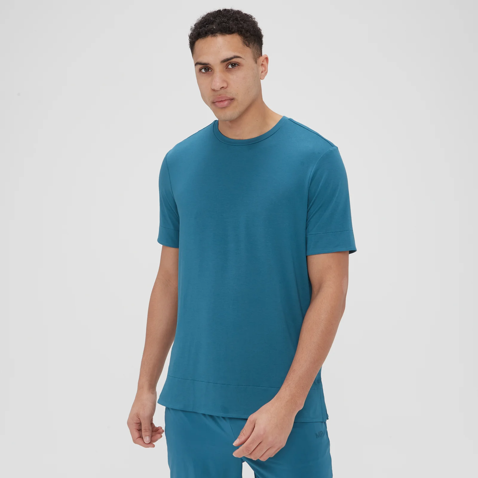 MP Composure Short Sleeve T-Shirt til mænd – Teal Blue - XXS Billede 1