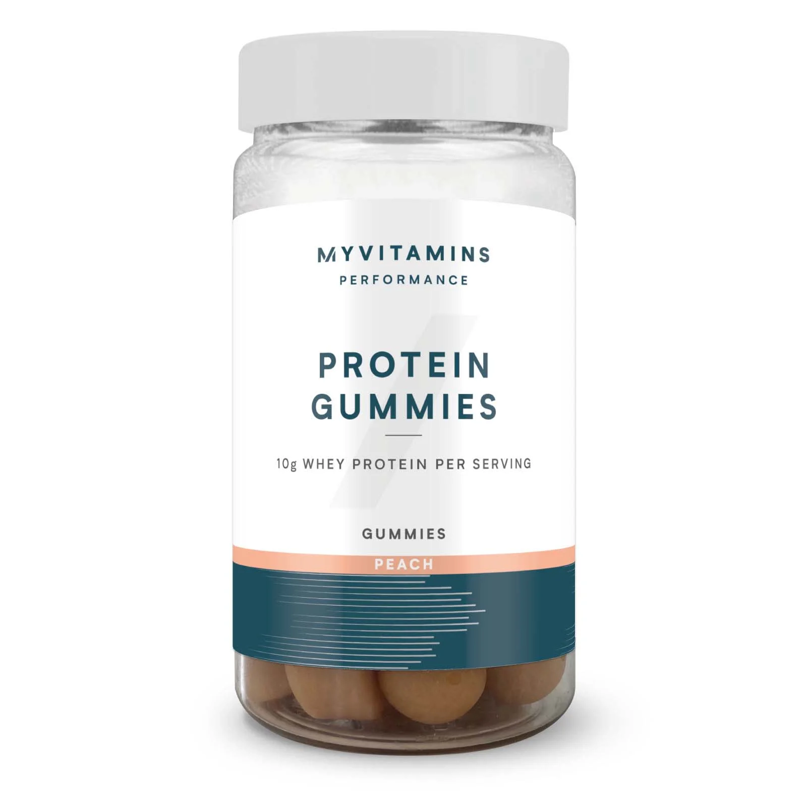 Proteinvingummier - 56gummies - Peach Billede 1