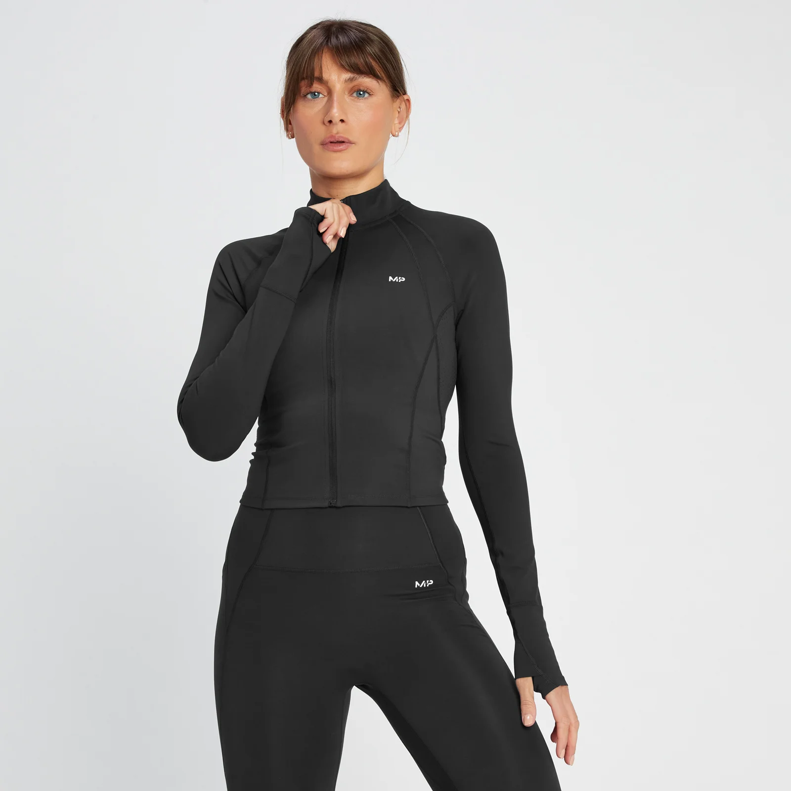 MP Tempo Ultra Crop Jacket til kvinder – Sort - XXS Billede 1