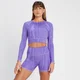 MP Tempo Reversible Long Sleeve Crop Top til kvinder – Paisley Purple