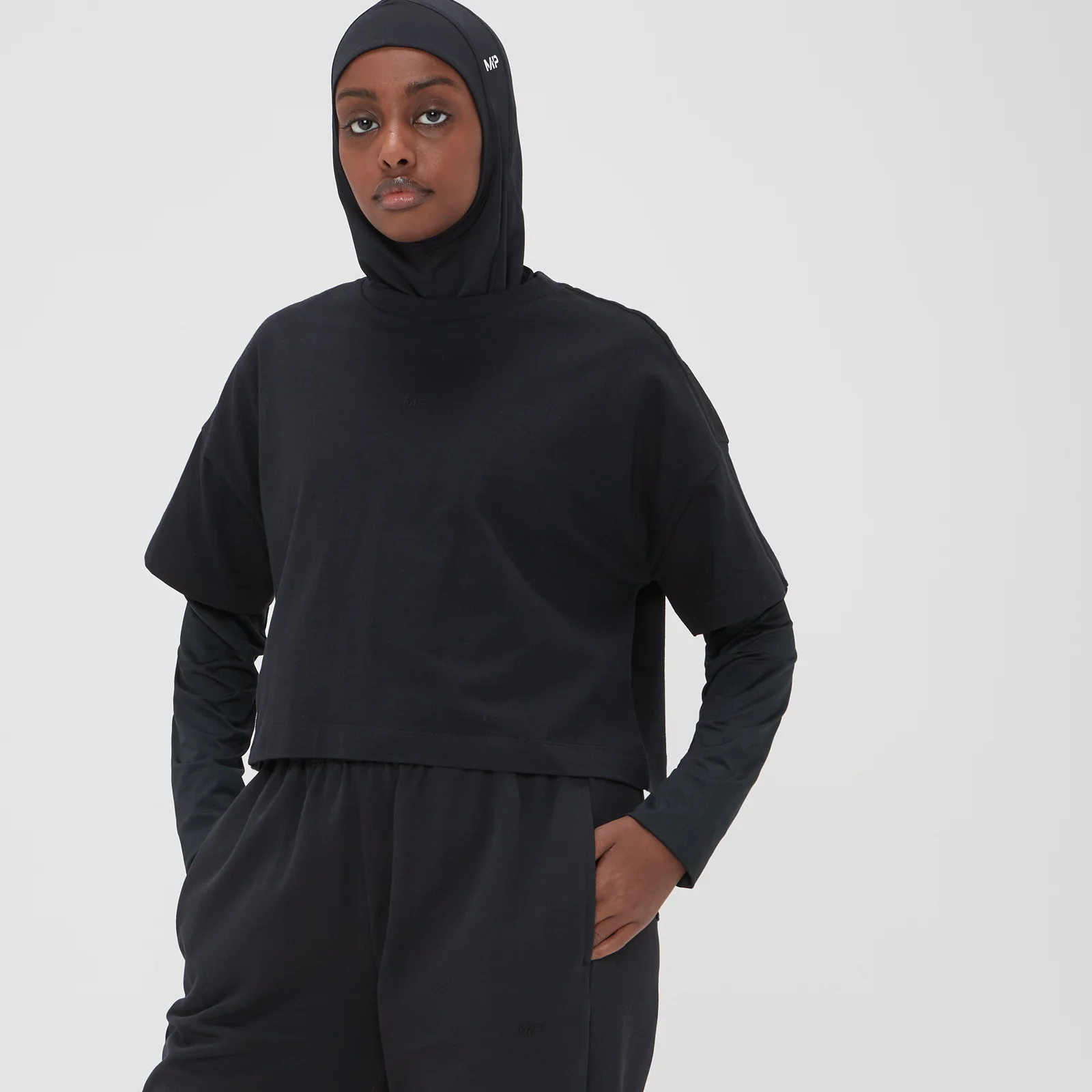 MP Adapt Cropped T-Shirt til kvinder – Sort - XXS Billede 1