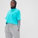 MP Adapt Cropped T-Shirt til kvinder – Bright Turquoise