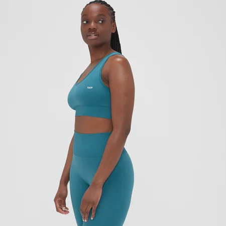 MP Composure Seamless Sports Bra til kvinder – Teal Blue