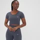MP Composure Seamless Crop Top til kvinder – Dark Graphite