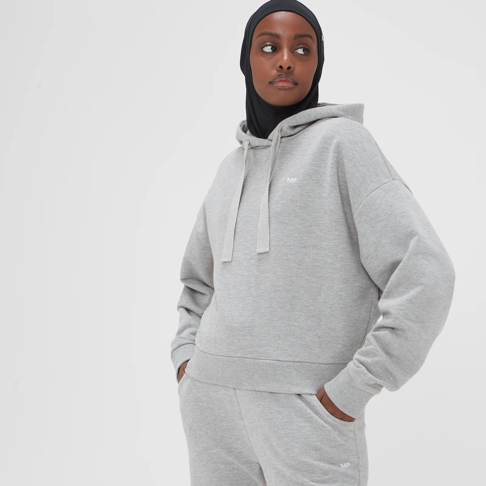 MP Composure Hoodie til kvinder – Grey Marl - XXS Billede 1