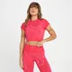 MP Tempo Wave Seamless Crop Top til kvinder – Rouge Red