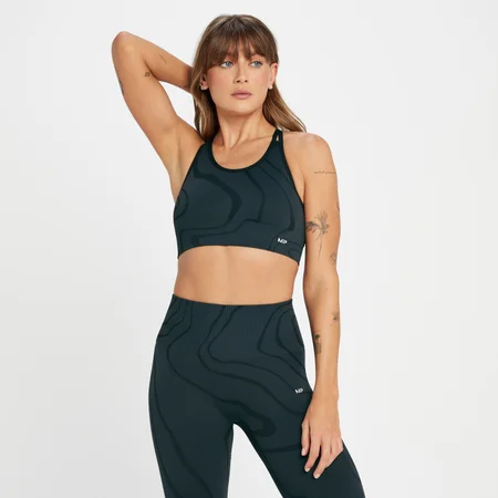 MP Tempo Wave Seamless Sports Bra til kvinder – Sort