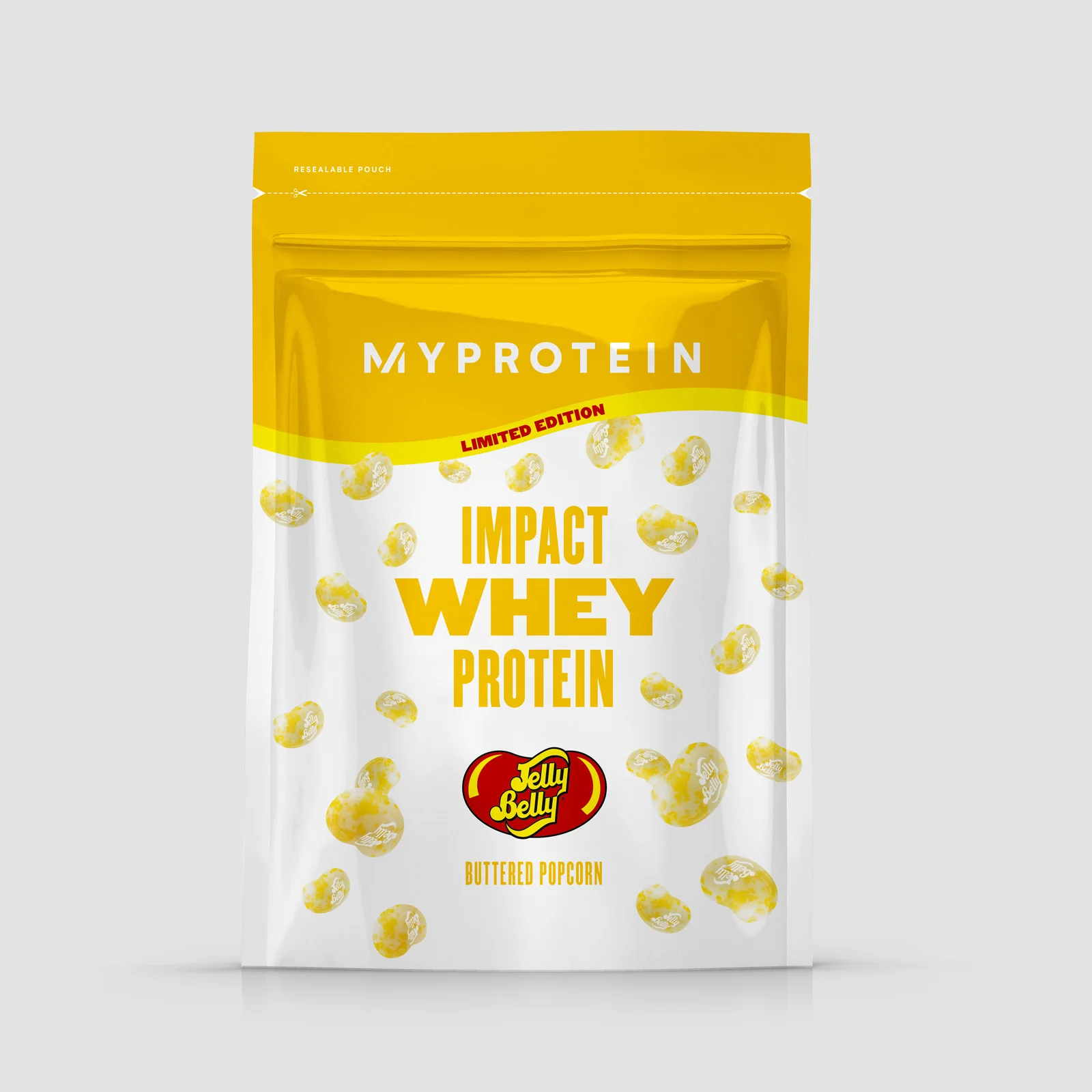 Impact Whey Protein - Jelly Belly® Edition - 40servings - Buttered Popcorn Billede 1