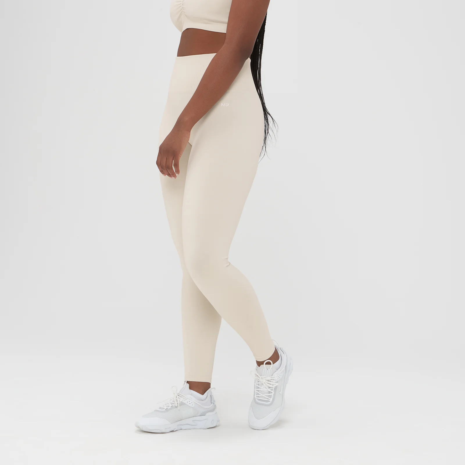 MP Washed Seamless Leggings til kvinder – Ecru - XS Billede 1