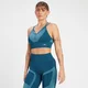 MP Impact Scrunch Seamless Sports Bra til kvinder – Teal Blue
