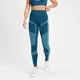 MP Impact Scrunch Seamless Leggings til kvinder – Teal Blue
