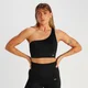 MP Tempo Rib Seamless Asymetric Bra til kvinder – Sort