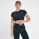 MP Adapt Seamless Pattern Crop Top til kvinder – Darkest Navy