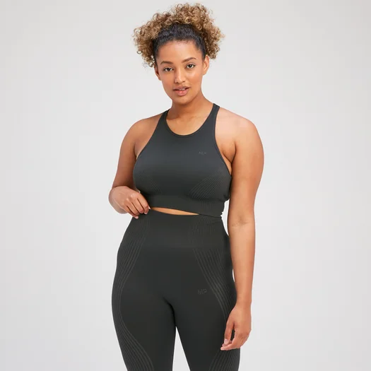 MP Tempo Illusion Seamless Sports Bra til kvinder – Sort - XS