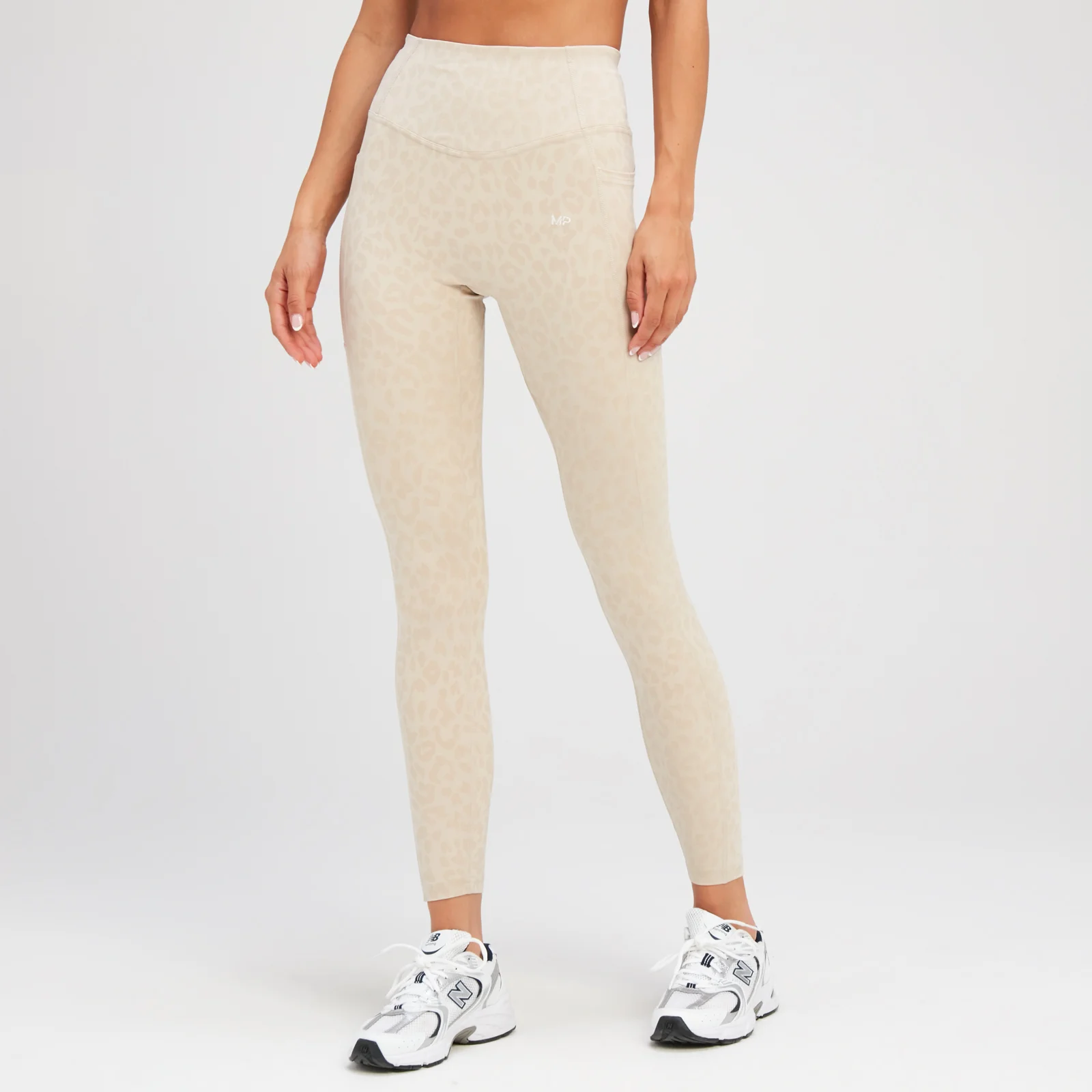 MP Tempo Animal Leggings til kvinder – Canvas Grey - XS Billede 1