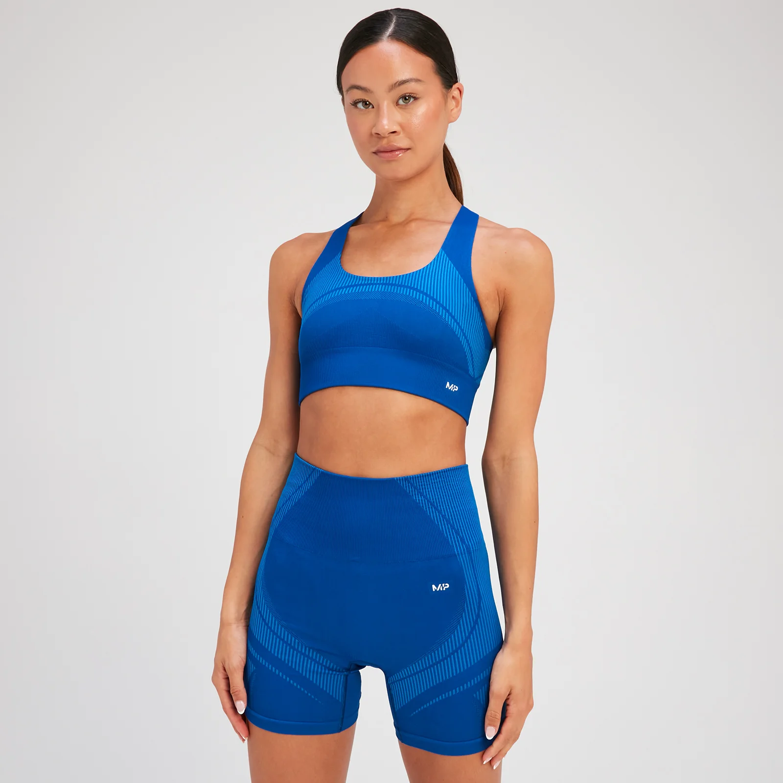 MP Tempo Ultra Seamless Sports Bra til kvinder – Surf Blue - XS Billede 1