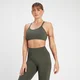 MP Rest Day Seamless Cross Back Sports Bra til kvinder – Taupe Green
