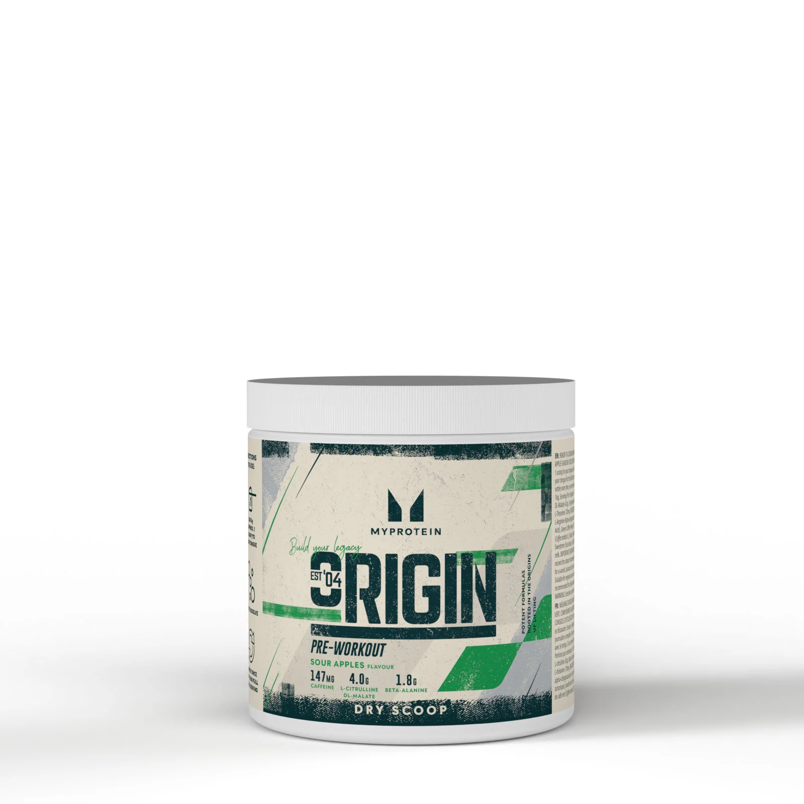Origin Pre-Workout Dry Scoop - 18servings - Sour Apples Billede 1