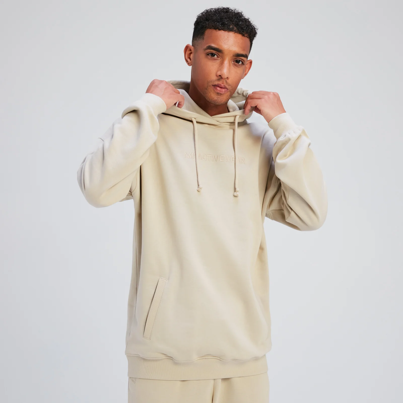 MP Rest Day Hoodie til mænd – Canvas Grey - XS Billede 1