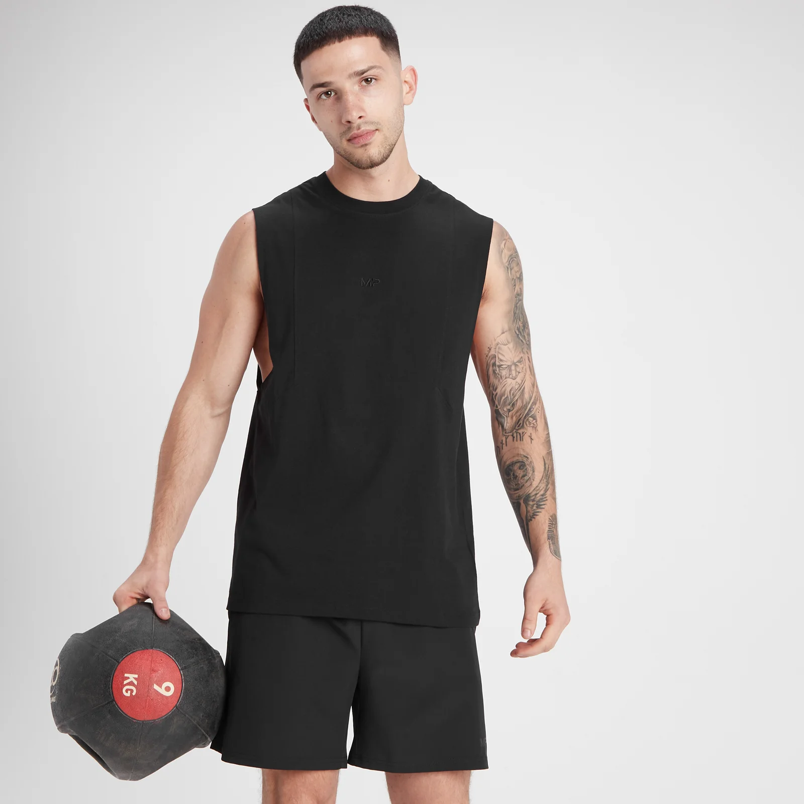 MP Adapt Drop Armhole Tank Top til mænd – Sort - XS Billede 1