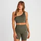 MP Tempo Rib Seamless Asymetric Bra til kvinder – Taupe Green