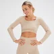 MP x Tatiana Seamless Long Sleeve Crop Top – Cream