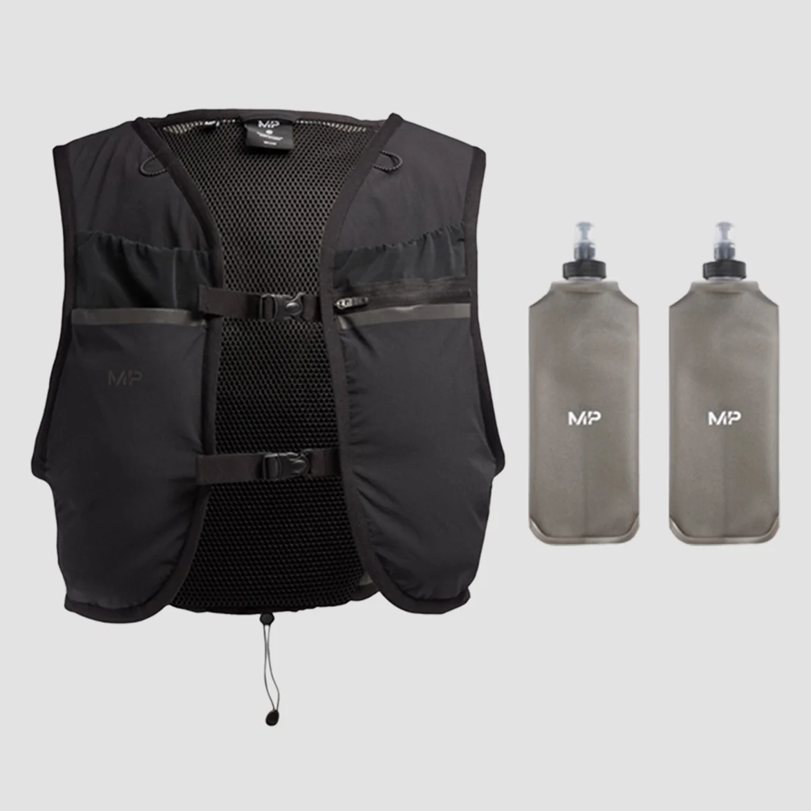 MP Velocity Ultra Hydration Vest og 2 Soft Running Bottles-pakke - S Billede 1