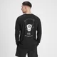MP Leg Day Graphic Long Sleeve T-Shirt til mænd – Sort