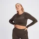 MP Shape Seamless Long Sleeve Crop Top til kvinder – Coffee
