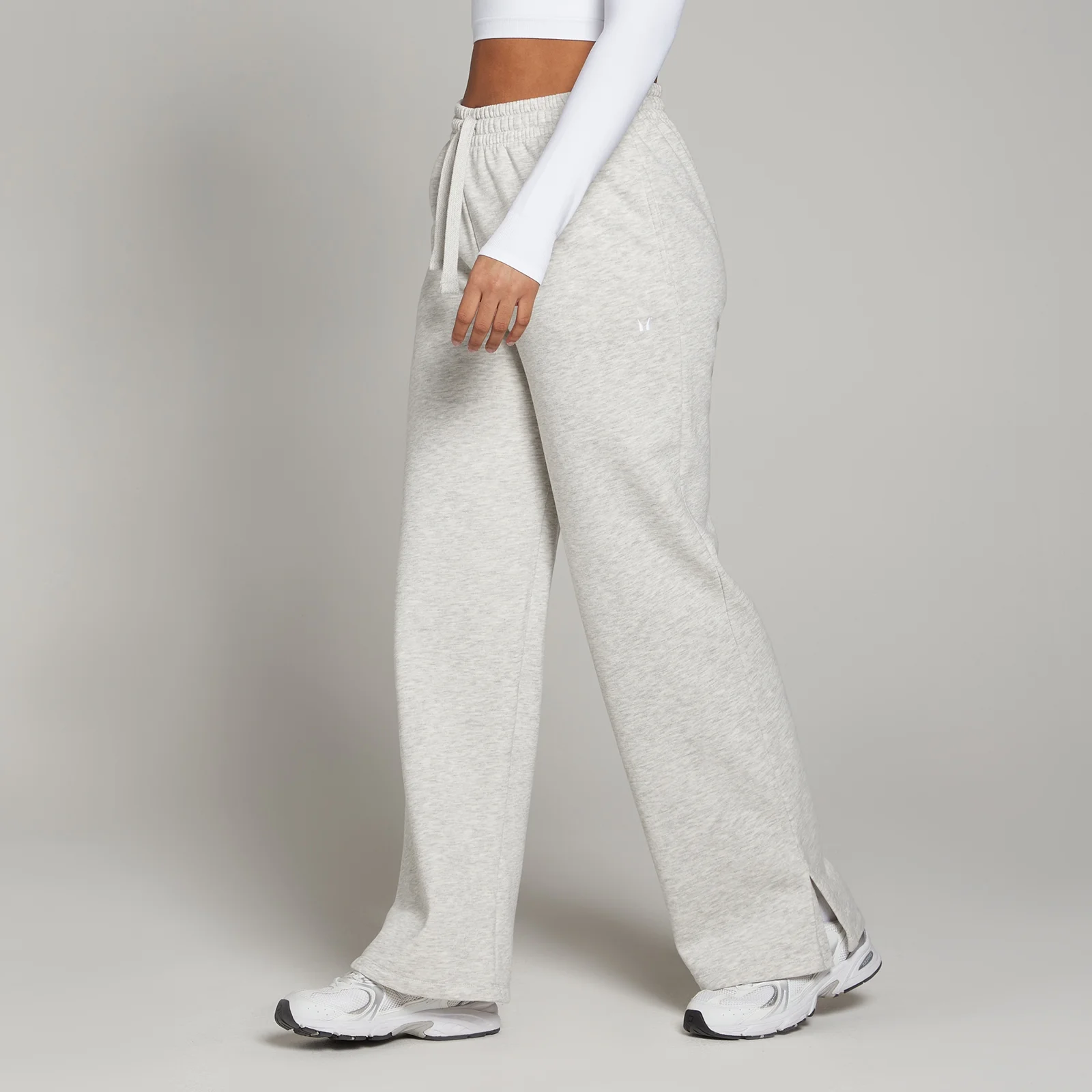 MP Basics Straight Leg Joggers til kvinder – Light Grey Marl - XXS Billede 1