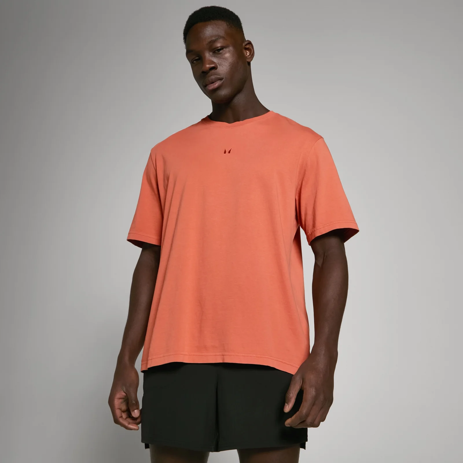 MP Tempo Oversized Washed T-Shirt til mænd – Washed Brick - XS Billede 1