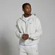 MP Lifestyle Heavyweight Zip Through Hoodie til mænd – Marl-lysegrå