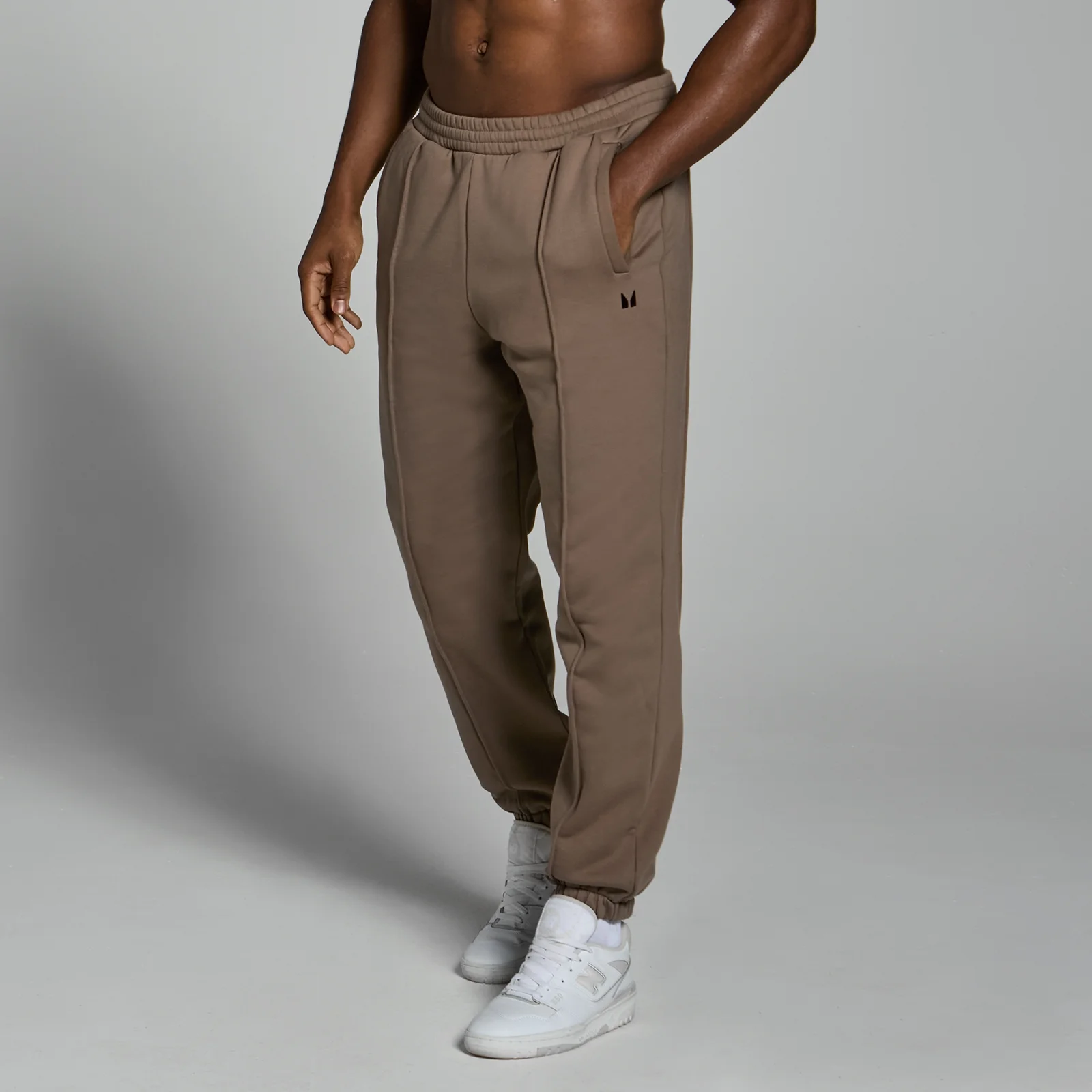 MP Lifestyle Heavyweight Oversized Joggers til mænd – Soft Brown - XS Billede 1