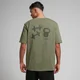 MP Tempo Graphic Oversized T-Shirt til mænd – Olive Green