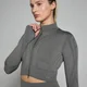 MP Tempo Ultra Geometric Crop Seamless Jacket til kvinder – Carbon