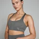 MP Tempo Ultra Geometric Seamless Sports Bra til kvinder – Carbon