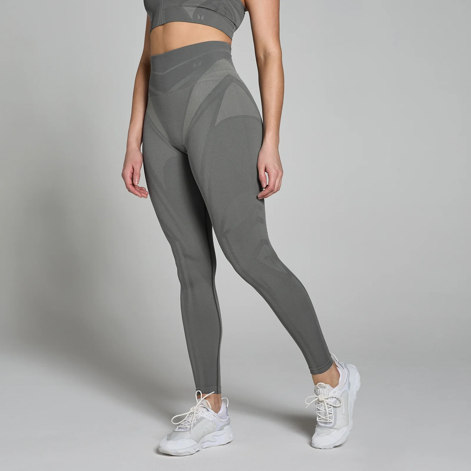 MP Tempo Ultra Geometric Seamless Leggings til kvinder – Carbon - XS Billede 1