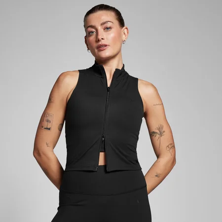 MP Tempo Zip Through Vest til kvinder – Sort