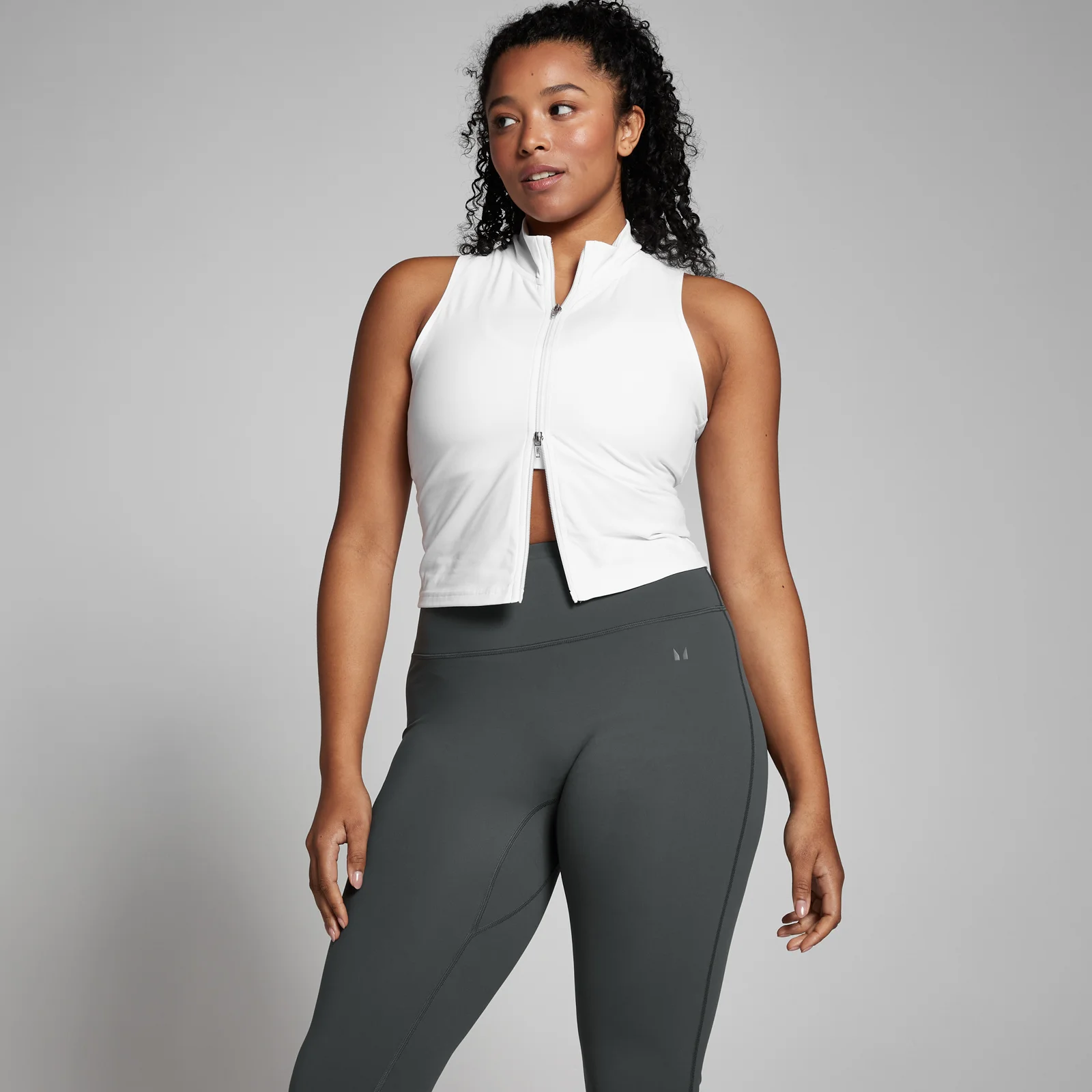 MP Tempo Zip Through Vest til kvinder – Hvid - XS Billede 1