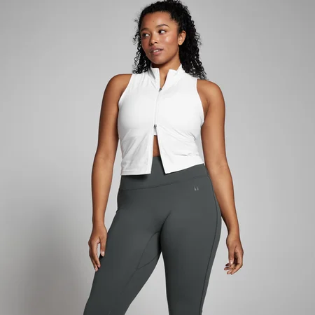 MP Tempo Zip Through Vest til kvinder – Hvid